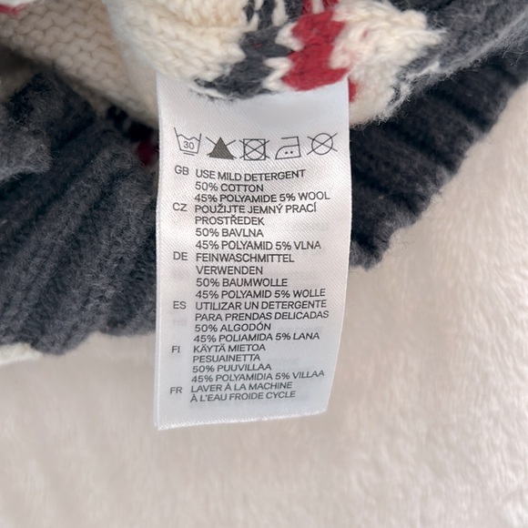 H&M Baby Boys Cotton Wool Penguin Cardigan Sweater Size 6-9 Months - Picture 5 of 6